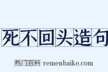 死不回头造句是什么意思的图片